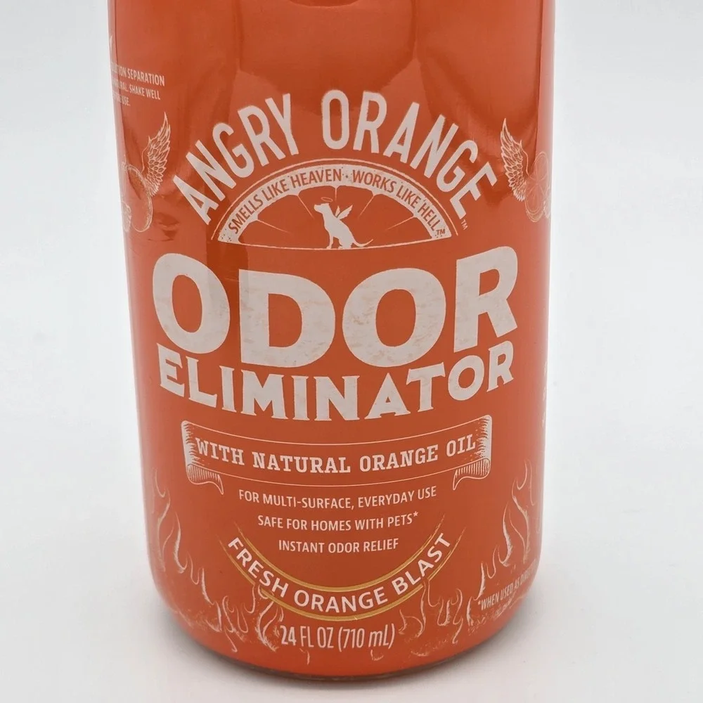 ANGRY ORANGE Pet Odor Eliminator Spray for Dog and Cat Urine, Carpet, 24 Oz